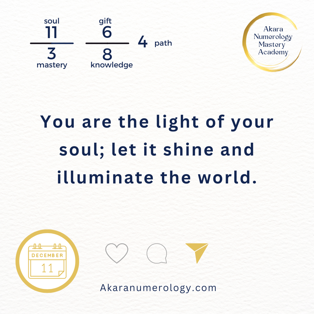 December 11th, 2024 – Shine as the Light You Are