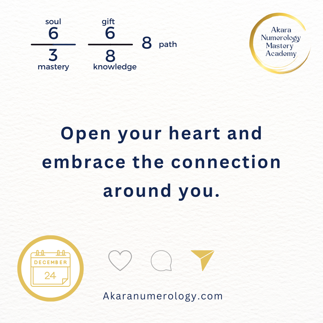 December 24th, 2024: Open your heart and embrace the connection