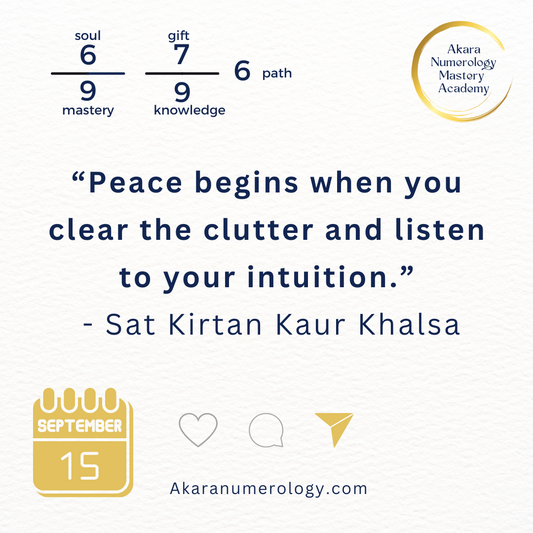 🌟 Sept 15, 2025 — Akara Numerology Energy Forecast