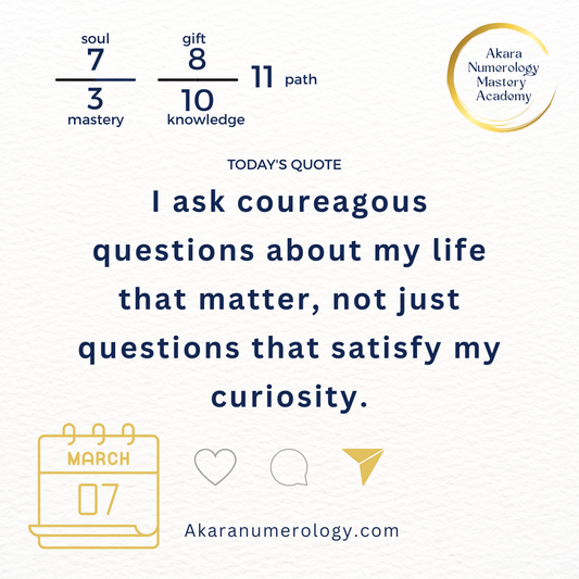 Saturday, March 7, 2026: Find Clarity Through Sacred Questions