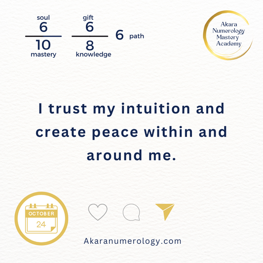 October 24th, 2024 – Trust Your Intuition and Create Peace Within