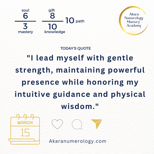 Sunday, March 15, 2026: Embody Gentle Leadership with Strong Presenc