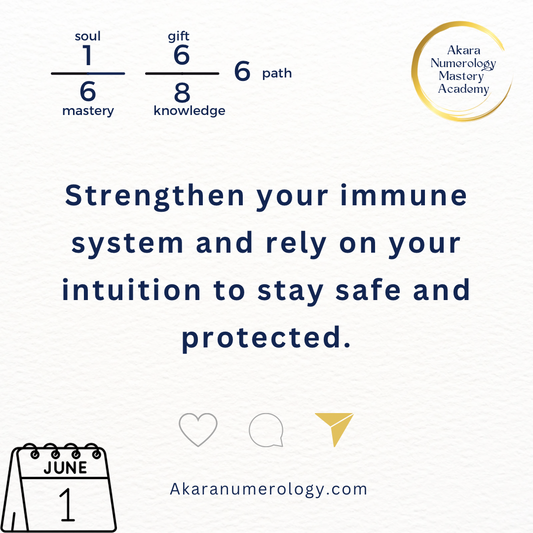 June 1st 2024, strengthen your immune system and rely on your intuition