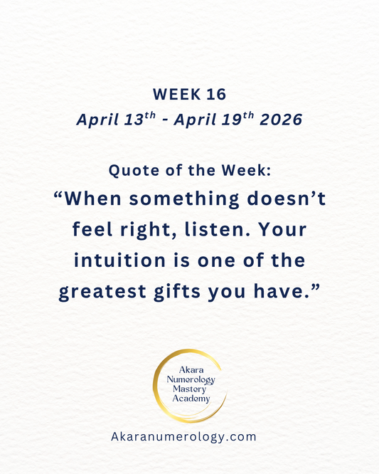 Week 16: Protect Your Peace and Trust Your Intuition