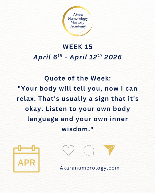 Week 15: Trust Your Body and Think Things Through