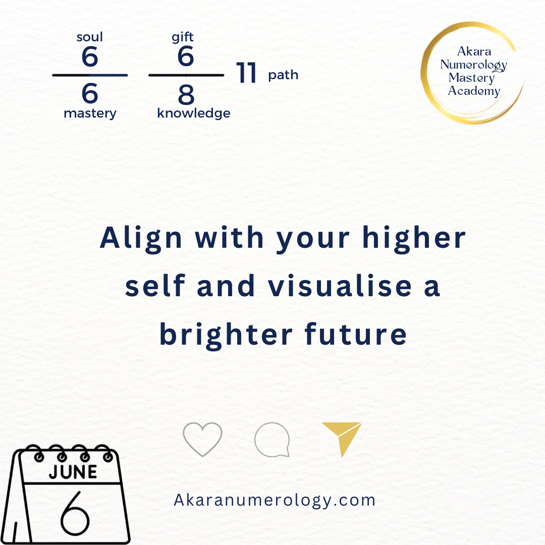 June 6th 2024, aligh with your higher self and visualise a brighter future