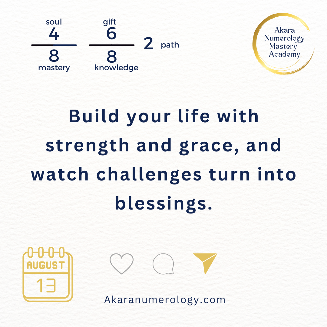 August 13th 2024: Transform your challenges into blessings