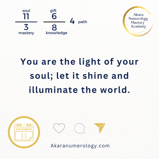 December 11th, 2024 – Shine as the Light You Are