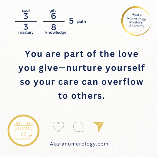 December 12th, 2024 – Nurture Others While Nurturing Yourself