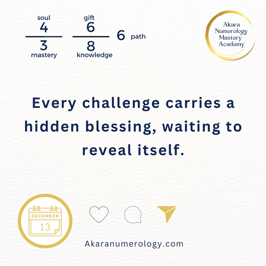 December 13th, 2024 – Embrace the Challenge, Receive the Blessing