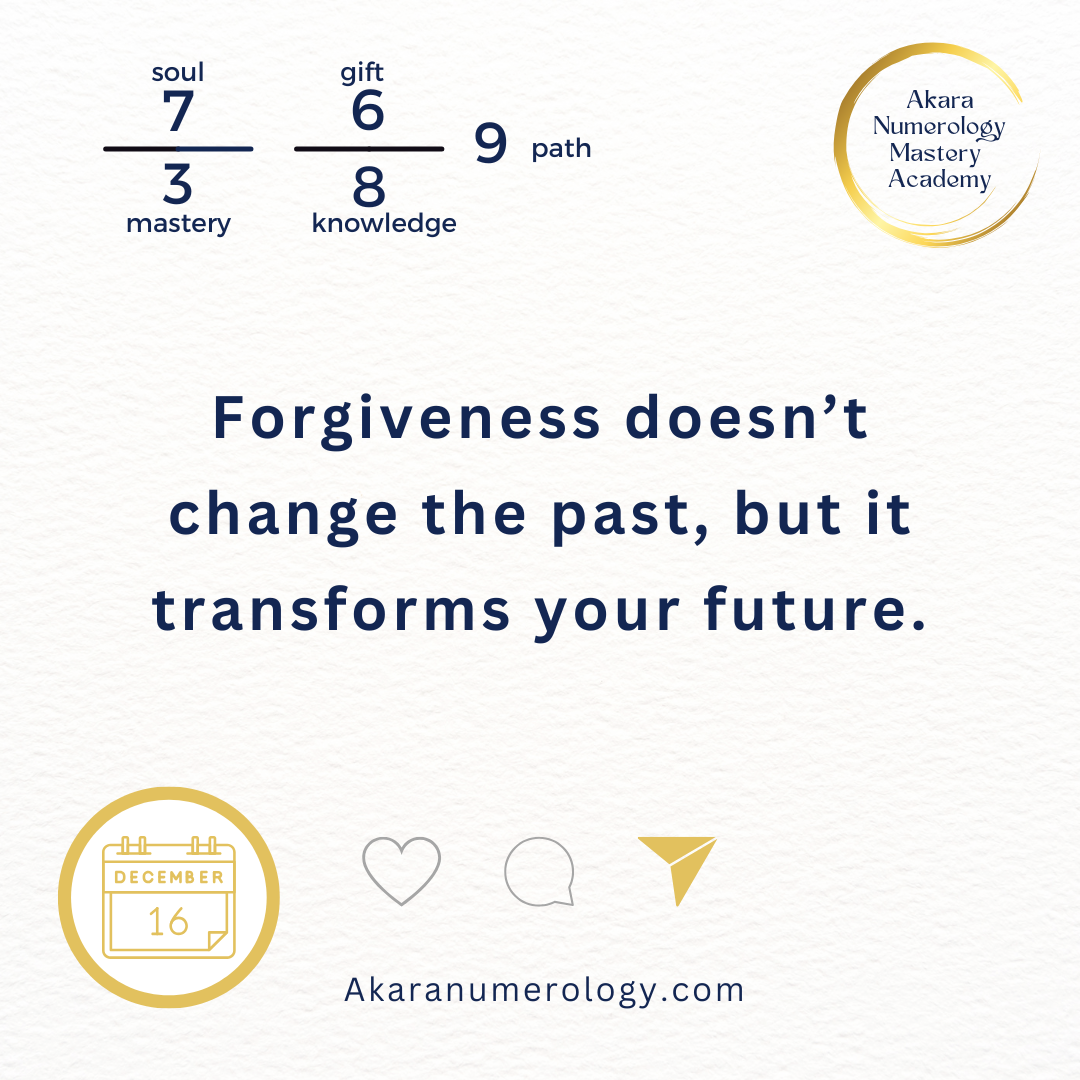 December 16th, 2024 – Forgive and Move Forward