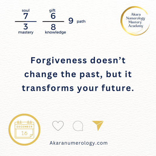 December 16th, 2024 – Forgive and Move Forward