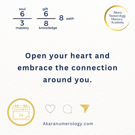December 24th, 2024: Open your heart and embrace the connection