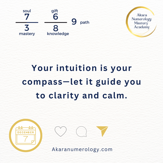 December 7th, 2024 – Trust Your Inner Knowing