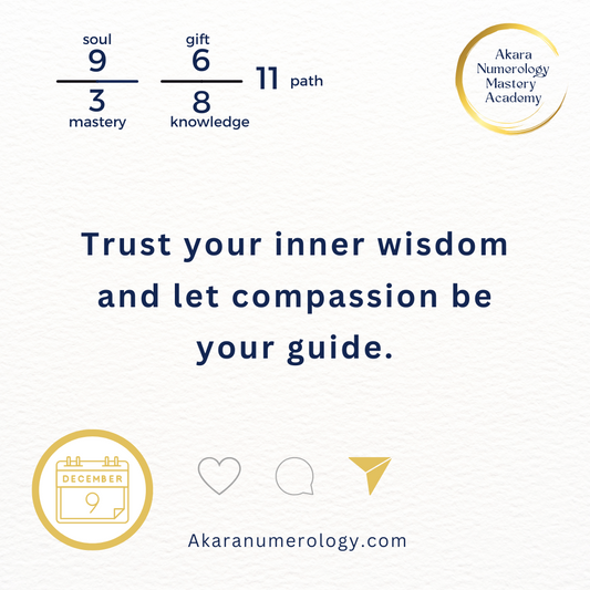 December 9th, 2024 – Trust Your Inner Knowing and Embrace Compassion