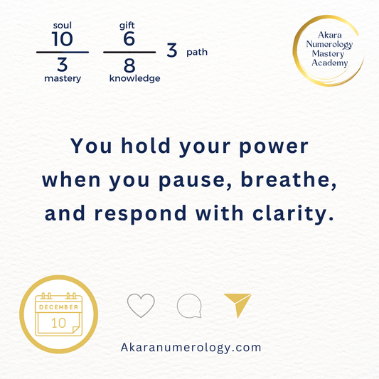 December 10th, 2024 – Connect to Your Inner Power and Choose Your Battles Wisely