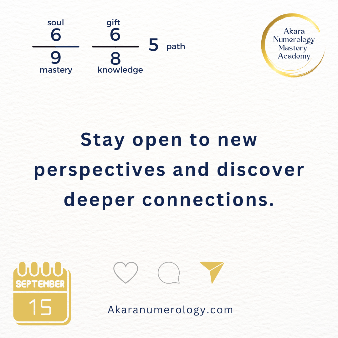 September 15th 2024: Stay open to new perspectives