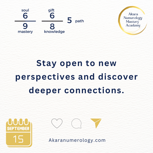 September 15th 2024: Stay open to new perspectives