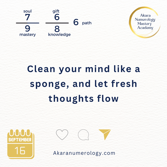 September 16, 2024 - Clean Your Mind Like You Clean a Sponge