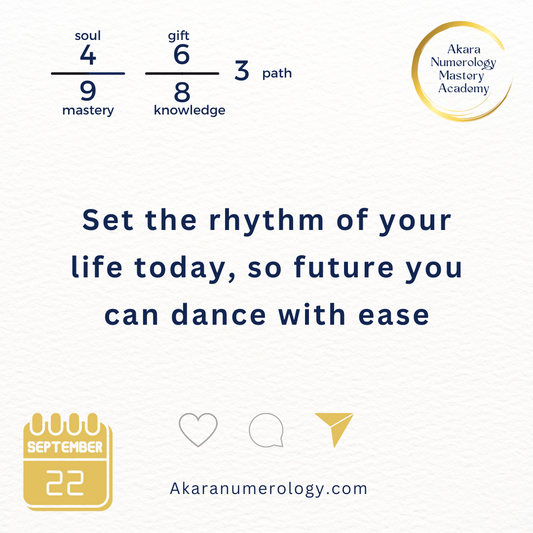 September 22nd 2024: Create a Rhythm that Nourishes You