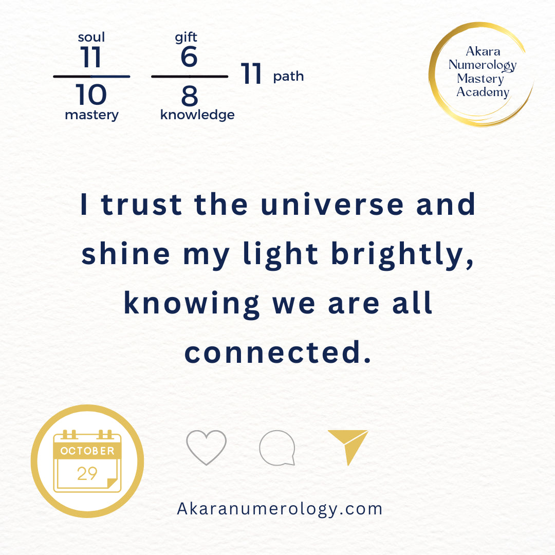 October 29th, 2024 – Shine Your Light and Trust the Universe