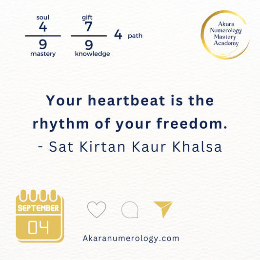 Sept 4, 2025 Energy Forecast — Structure & Rhythm& Reconnect to your heartbeat, and let discipline bring freedom.