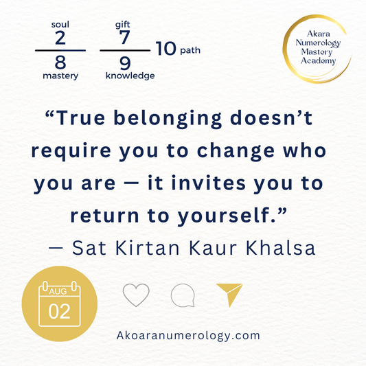 August 2, 2025 – Akara Numerology Forecast: Connection, Boundaries, Belonging