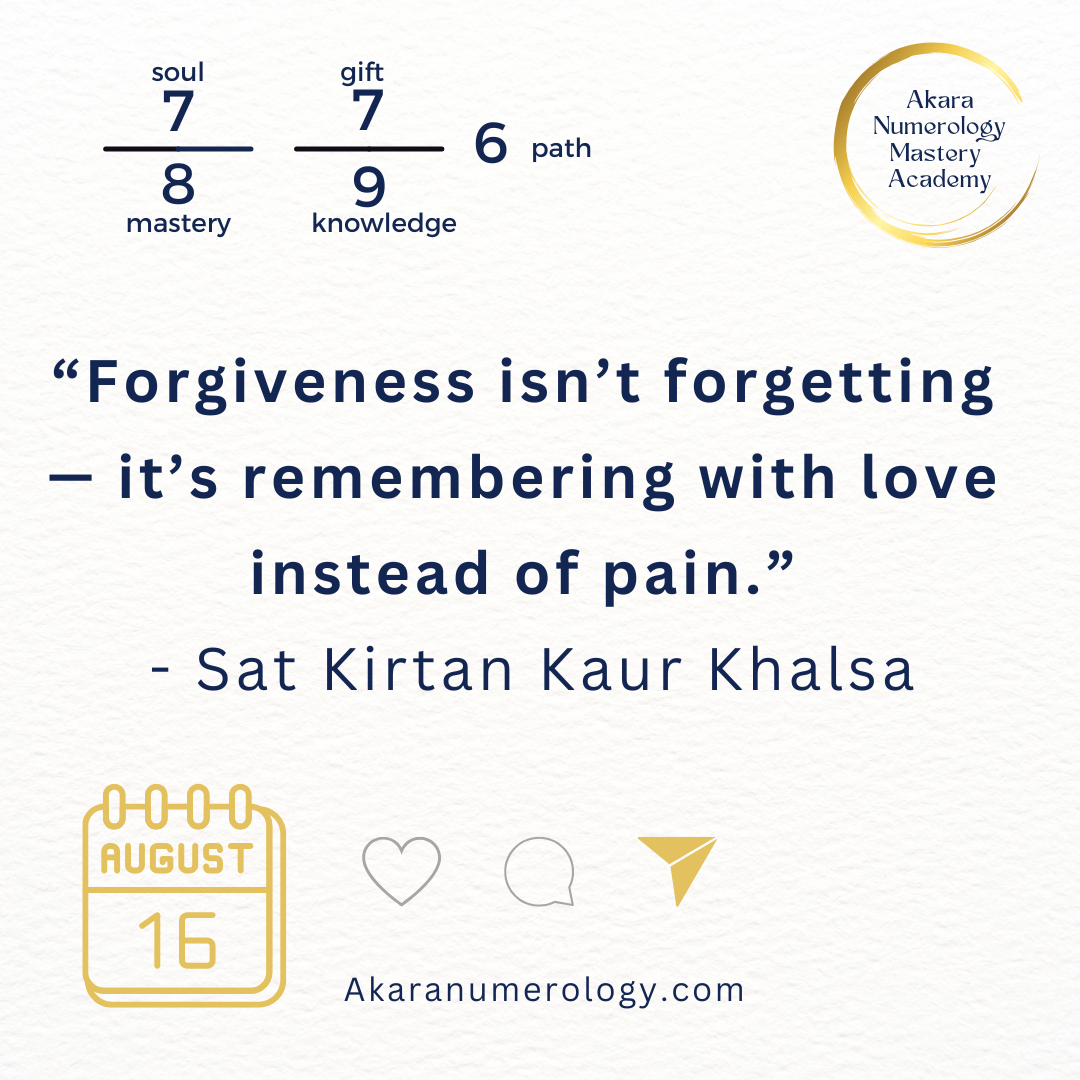  August 16, 2025 Akara Numerology Forecast – Forgiveness Opens the Path