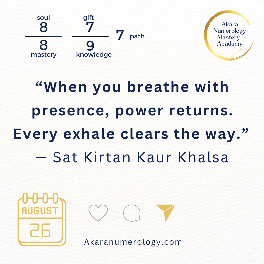 August 26, 2025 Akara Numerology Forecast — Double 8 Power, Double 7 Insight