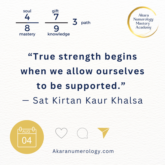 August 4, 2025 Akara Numerology Forecast: Number 4 and 3 energy – Build structure, ask for help, and create with joy