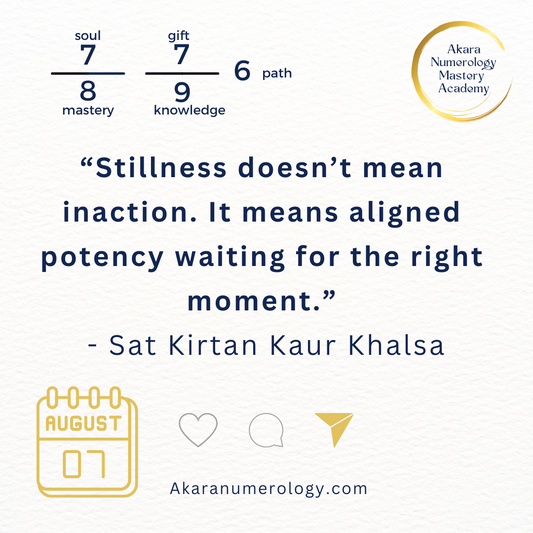 August 7, 2025 – Akara Numerology Forecast: Emotional Healing with 7 • 8 • 6 Energies