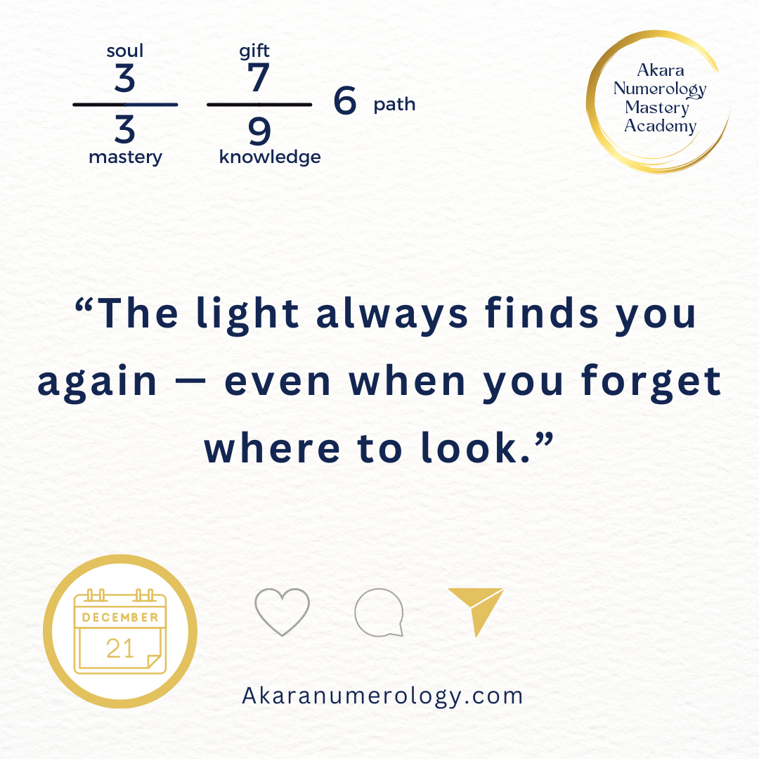 December 21 — Solstice: Can You Let Go and Let Light Return?