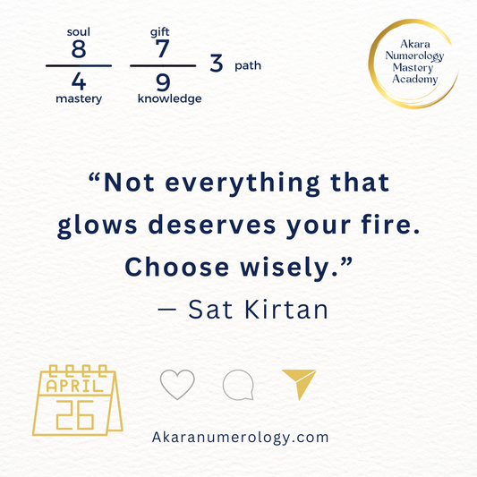 April 26, 2025 – Choose What Energizes You