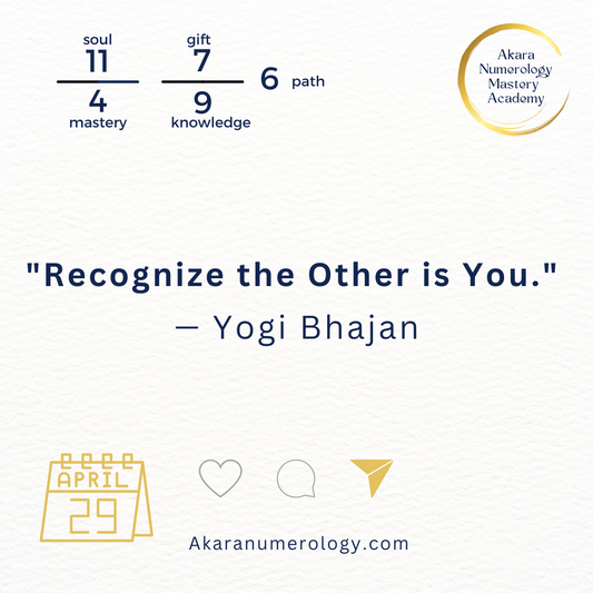 April 29th 2025: Recognize Yourself in the Other
