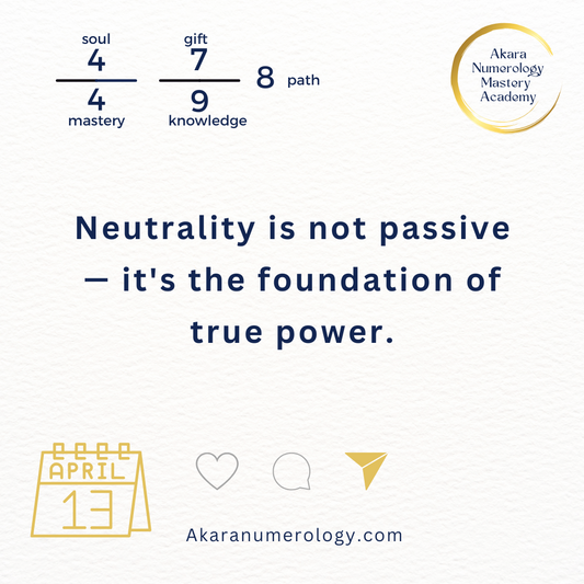 April 13, 2025 — Transform or React? | Akara Numerology Forecast + Mantra + Meditation