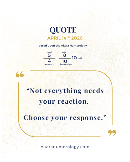 Tuesday, April 14th: Speak With Intention