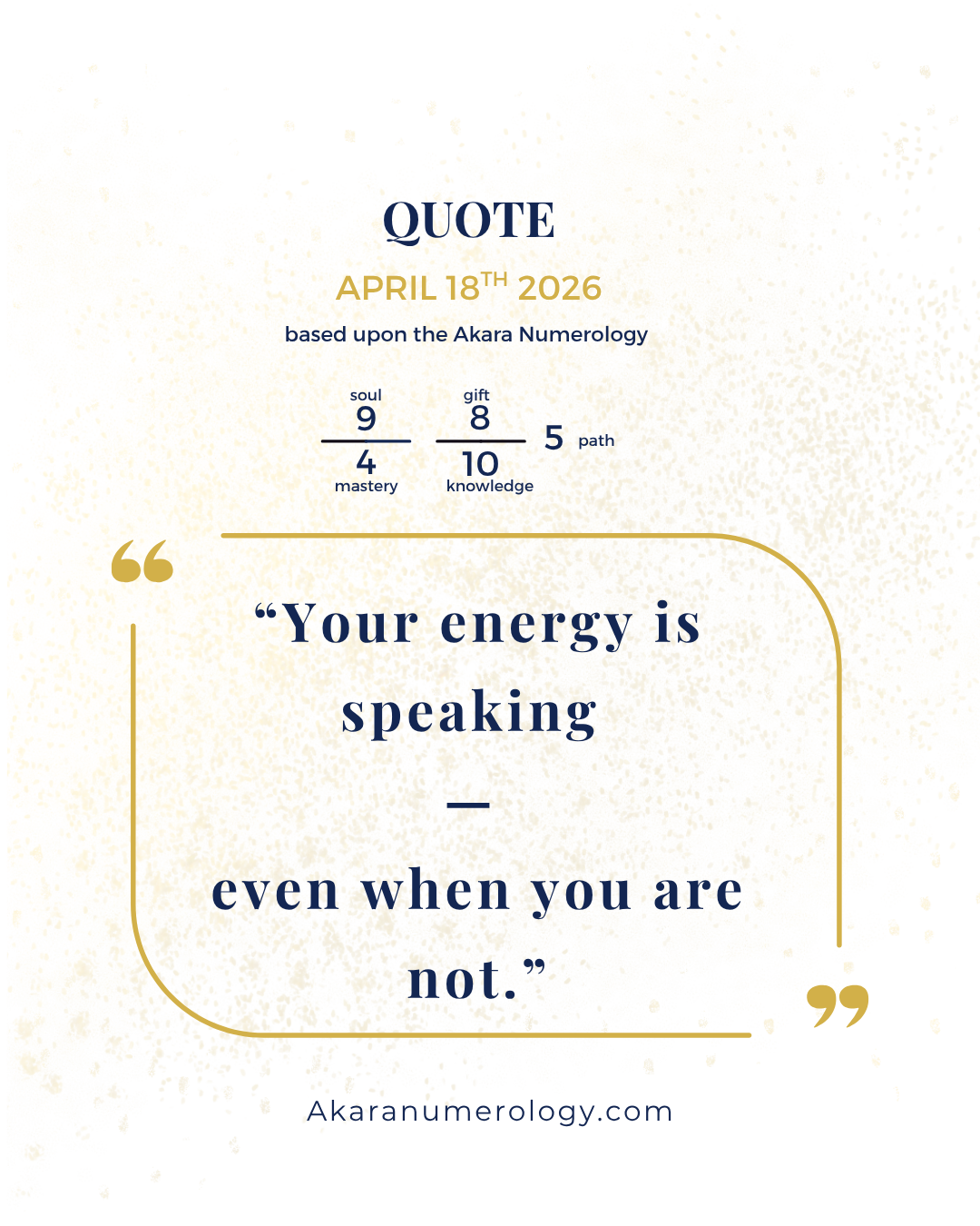 Saturday, April 18th: Say Less, Feel More
