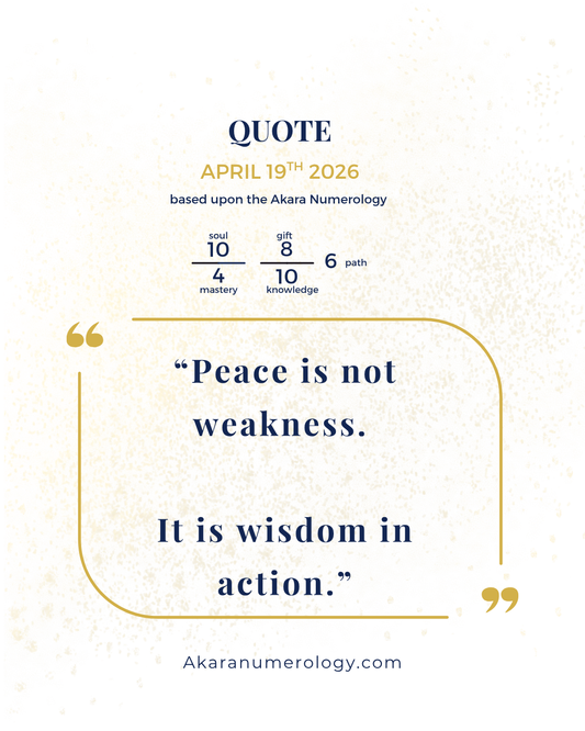 Sunday, April 19th: Choose Peace
