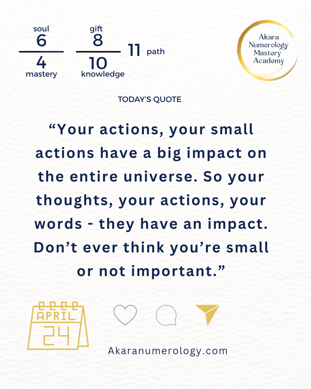 Friday, April 24th: Connect to Your Bigger Purpose