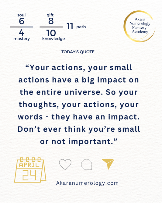 Friday, April 24th: Connect to Your Bigger Purpose