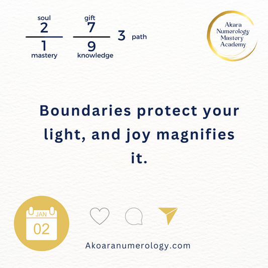 January 2nd, 2025: Trust Within, Set Boundaries, and Shine Your Light