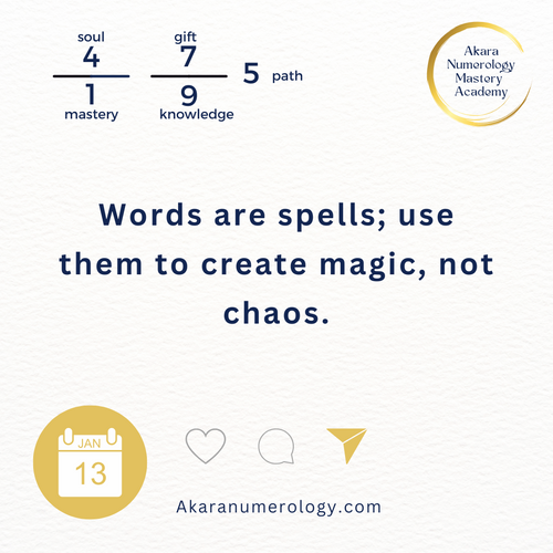 January 13th, 2025: The Power of Words and Deep Listening