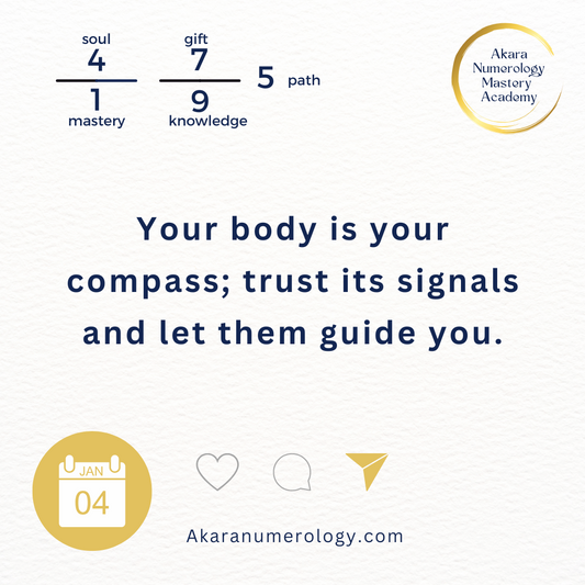 January 4th, 2025: Embrace Your Rhythm and Trust Your Inner Wisdom