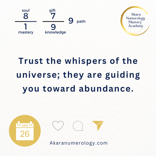 🌿 January 26th, 2025: Trust the Signs & Embrace Prosperity 🌿