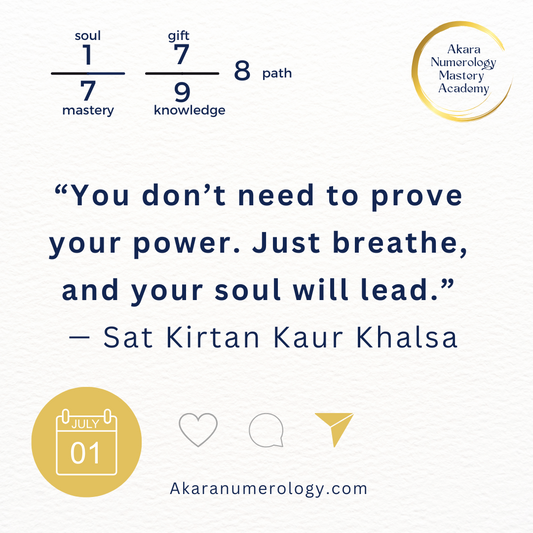 “Akara Numerology Forecast for July 1, 2025 — Weekly Energy Theme and Pioneer Soul Guidance”