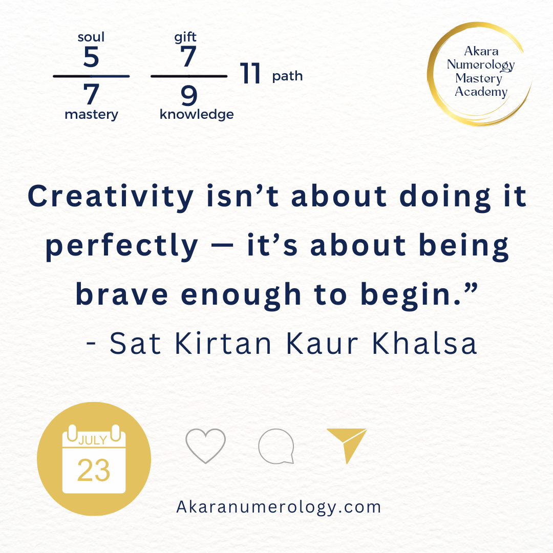  July 23 Akara Numerology Forecast — Creative expression, inner alignment, and intuitive truth under 5 and 3 energy