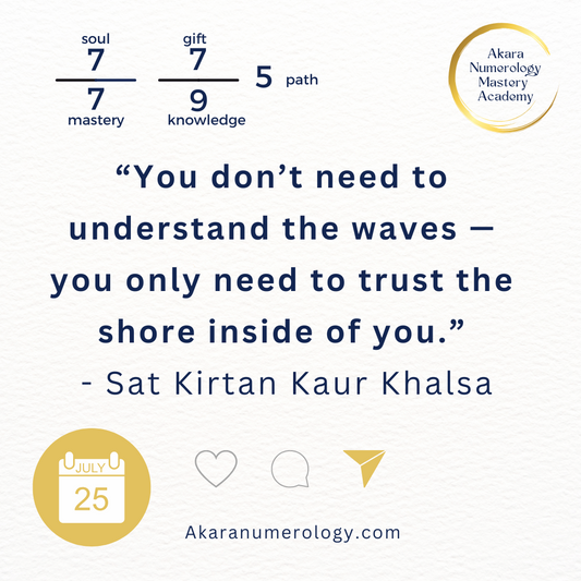  Akara Numerology Daily Forecast for July 25, 2025 — Triple 7 Energy with Path 5