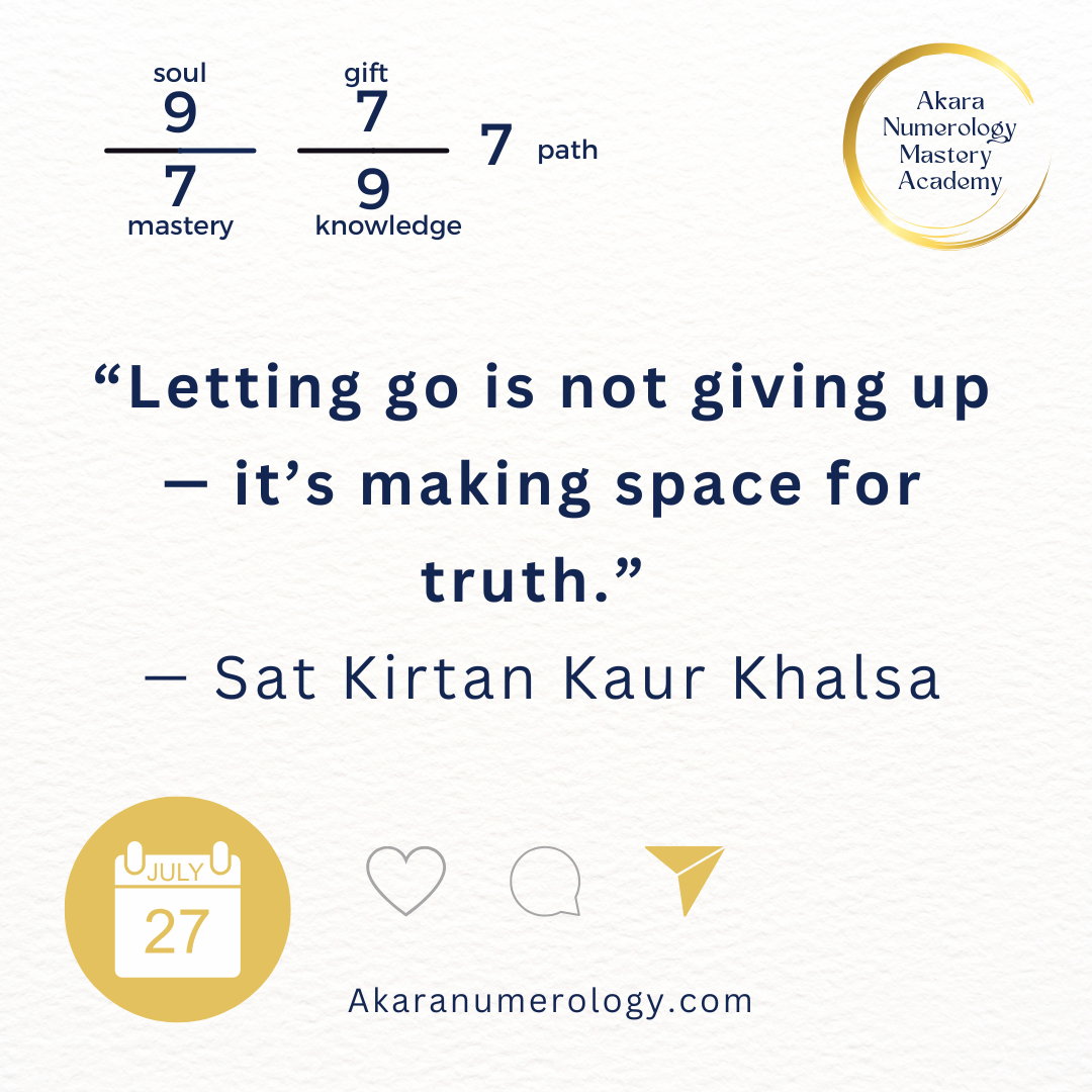  July 27, 2025 — Akara Numerology energy forecast with triple 7 and double 9, emotional closure and trust