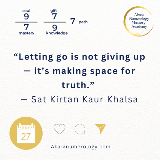  July 27, 2025 — Akara Numerology energy forecast with triple 7 and double 9, emotional closure and trust