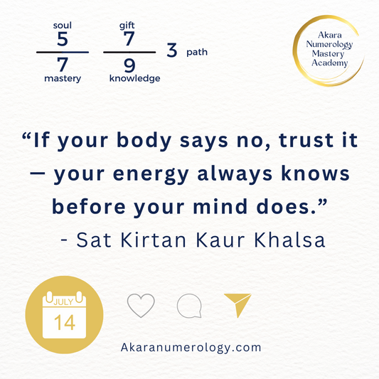 “Akara Numerology Forecast for July 14, 2025 — Energy of Embodiment, Joy, and Intuition with Mantra: Ek Ong Kar Sat Gur Prasaad”